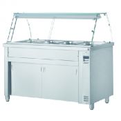 Bain marie 4 GN 1/1 sur placard